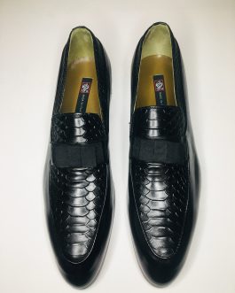 Cerruti bespoke Slip on loafer black