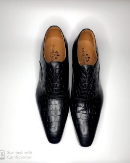 Andrea Nobile exotic lace up Oxford all leather