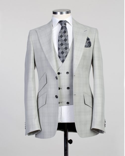 Gray Plaid Suit1
