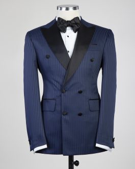 Striped Blue Suit