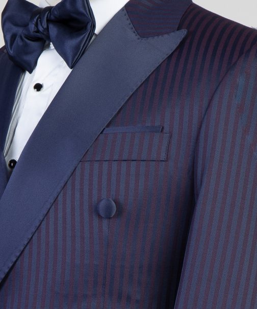 Striped Blue Maroon Suit2