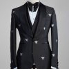 Tuxedo Nigth blue and Grey bee disign2