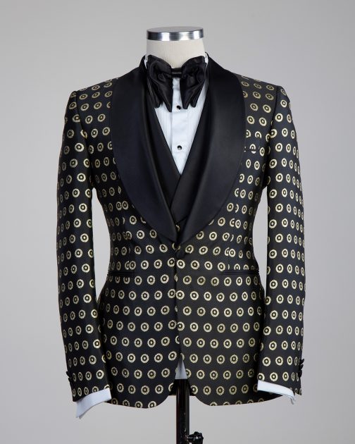 Tuxedo black Golden spots with Vest2