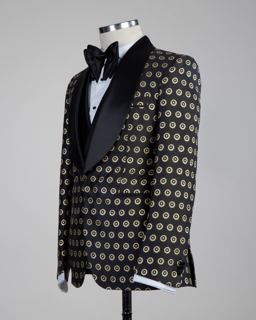 Tuxedo black Golden spots with Vest3