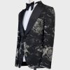 Tuxedo night blue suit with gold patterns2