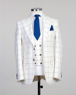 White Plaid Suit